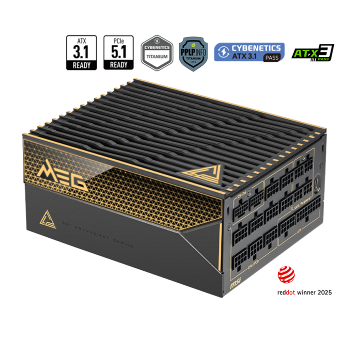 پاور 1600 وات ام اس آی MEG Ai1600T PCIE5 Full Modular
